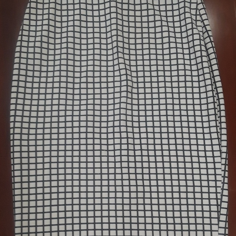 Black/White  square  Pencil skirt